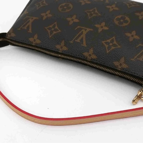 Louis Vuitton Monogram Shoulder Bag with Tan Strap - Picture 5 of 6